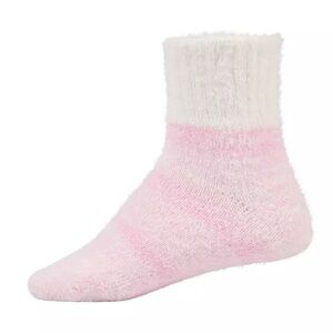 Northeast Outfitters Girls Cozy Cabin Socks Pink and White in Color Size 10k-4